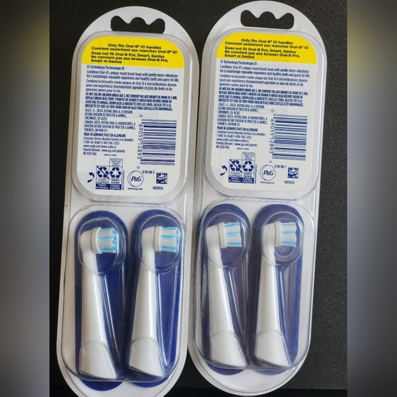 Oral B iO Replacement Brush Heads - Gentle Care Two Packages NEW SEALED - Picture 2 of 3